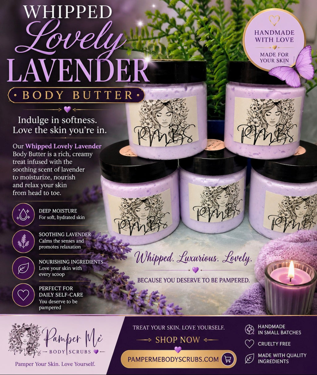 Whipped Lavender Body Butter – Calming Daily Moisturizer