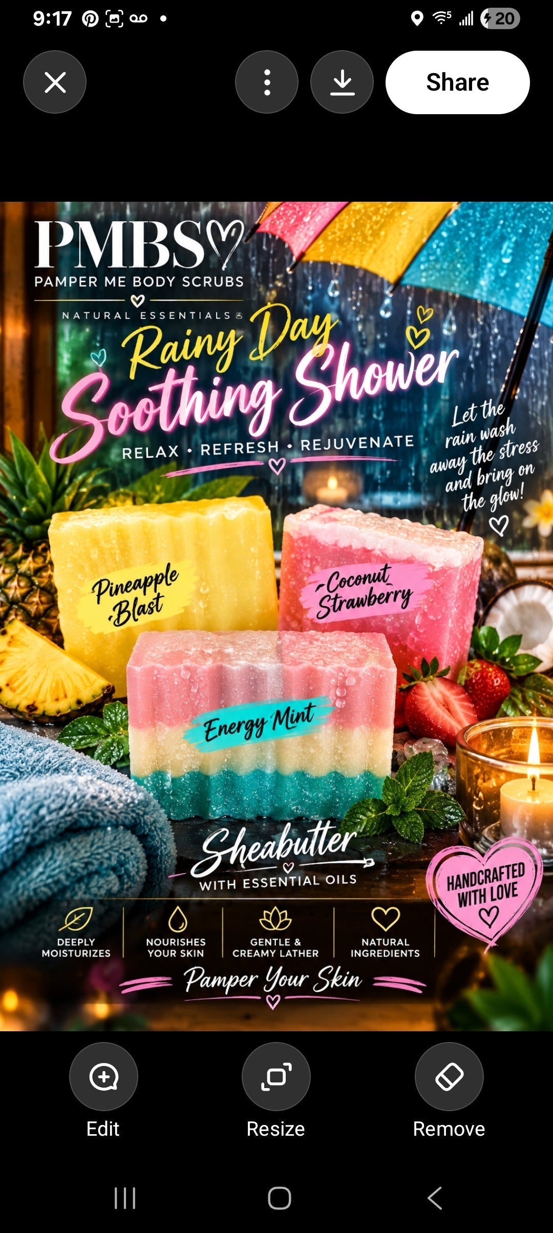 PMBS Signature Collection | 3-Bar Soap Set Coconut strawberry, Energy , pineapple blast.